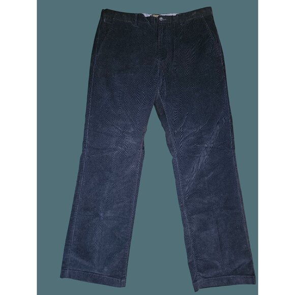 Banana Republic Navy  Corduroy Kentfield Straight Leg Pants Men 38x32 Grunge - Picture 1 of 9